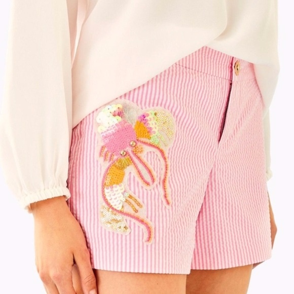 Lilly Pulitzer New with Tag Callahan Pink Shorts - Picture 1 of 5